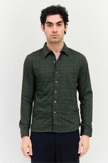 Levi's Men Regular Fit Grid Pattern Long Sleeve Casual Shirts, Multicolor
