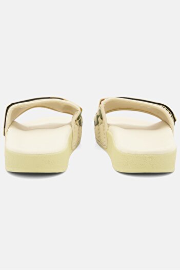 adidas Men Adilette Slip On Slide, Light Yellow