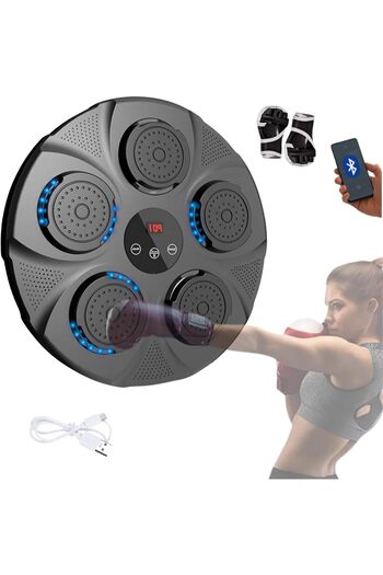 MAGIC SELECT Boxing Machine with Music, PU Wall Training Device, LED Boxing Pad, Bluetooth