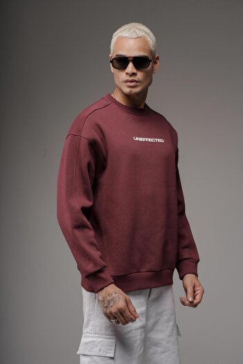king brich Oversize Fit Uneffected Printed Sweatshirt