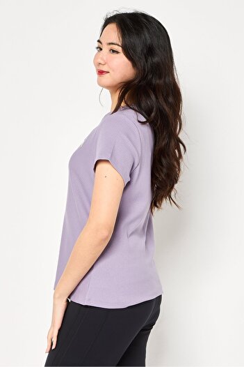 Puma Women Slim Fit Short Sleeve Training Top, Plum