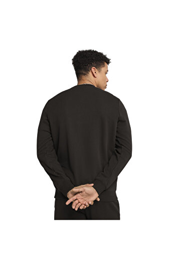 Puma Ess Small No. 1 Logo Crew Men's Black Casual Style Sweatshirt 68256401