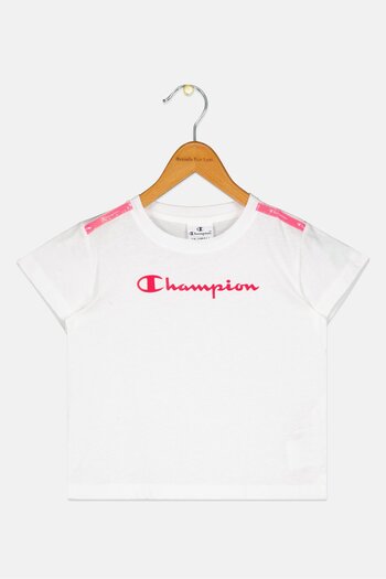 Champion Toddlers Girl Short Sleeve T-Shirt, White