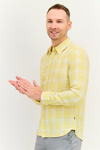 Levi's Men Slim Fit Checkered Long Sleeve Casual Shirts, Multicolor