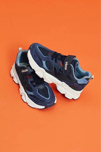 Vicco Wild Orthopedic Boy's Navy Blue Comfortable Sneaker