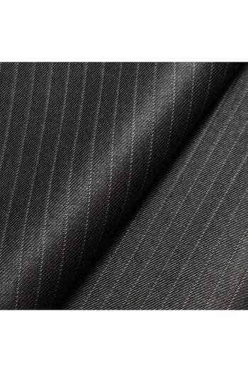 ASSAFWA Black Striped Plush Fabric -S2