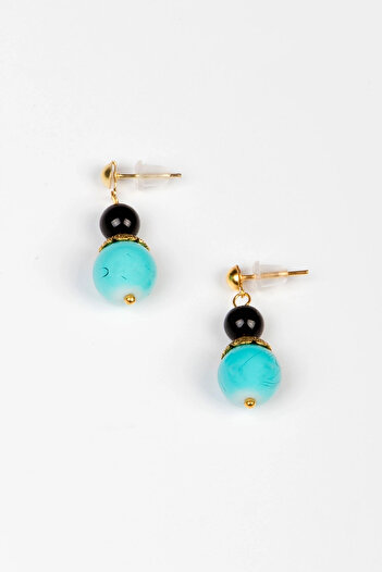 Lila Rosa Ethnic Authentic Turquoise Earrings