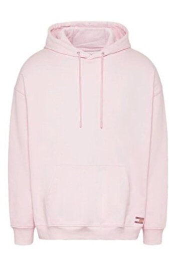 Tommy Jeans Hoodie with hood, Tommy Jeans, Pink, Cotton, M INTL