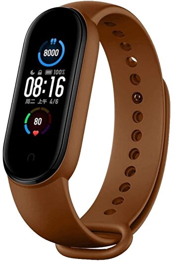 lnkoo V VOLT Silicone Replacement Wrist Strap Compatible with Xiaomi Mi Band 6 / Mi Band 5 Smart Watch