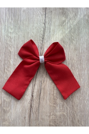 White Alamode Red / White 10-Piece Bow Buckle