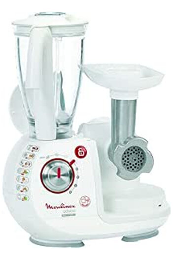 Moulinex Food Processor | 5 speeds and pulse | 14 attachments for 38 functions | Detachable Bowl 1000 W