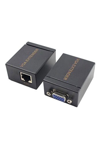 OEM VGA extension adapter set via RJ45 CAT5/6/7 maximum 60m 1080P 2pcs/set