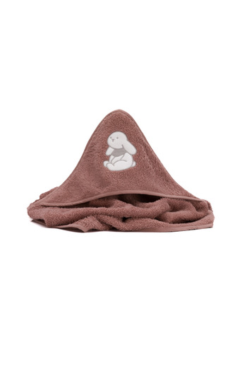 Fillikid Embroidered Towel Rabbit, Pink 75x75 cm -
