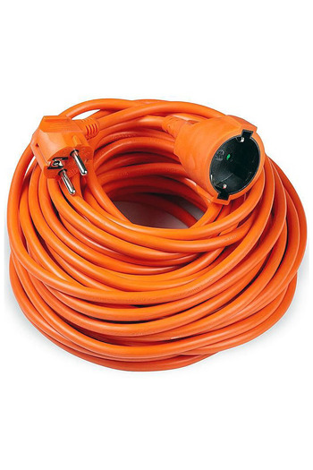 Well Technik 30m Orange Extension Cable, 1 Outlet, 16A, IP20, 3x1.5mm²