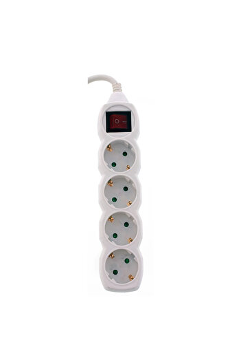 Well 4-Socket Power Strip with 3m Cable and Switch, 1.5mm² Conductors