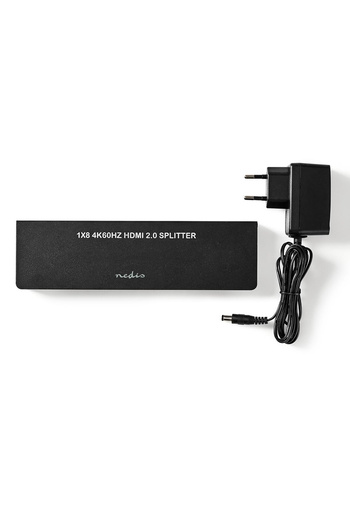 Nedis HDMI Splitter 4K 60Hz 8-port 1x HDMI input - 8x HDMI outputs