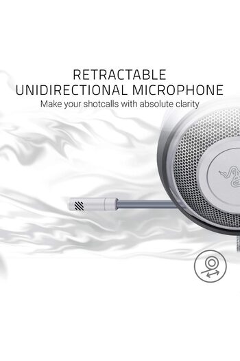 RAZER Kraken Wired Headset - White (Over-Ear)
