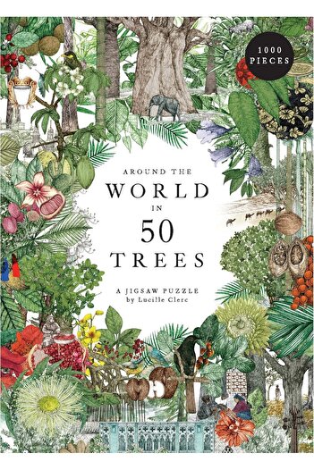 Laurence King Puzzle Around the World in 50 Trees, 1000 Pieces by