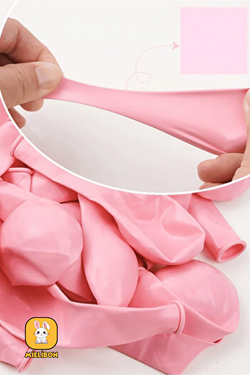 Mielibon 10 Pcs Pink Balloons - 12 Inch Pastel Colors