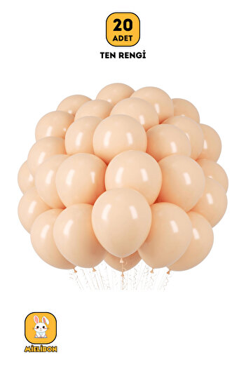 Mielibon 20 Pcs Skin Color Balloons - 12 Inch Pastel Colors