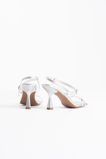 TB Terzi Bey Rossie Women's Silver Heeled Sandals