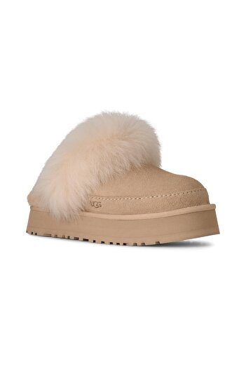 UGG Women's Platform Sole Soft Lined Suede Leather Upper Beige Boots & Booties 1173930-Sandcastle