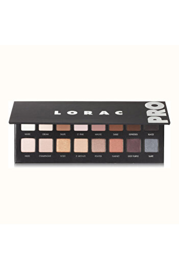 lorac 16 Color Eyeshadow Palette (8 Matte, 8 Shimmer) with Mini Eye Primer