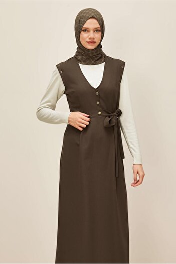 Alvina Buttoned Jile Dress 46017