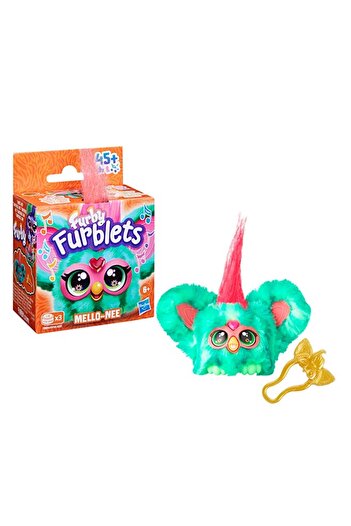 Furby Furblets Mello-Nee Mini Friend, 45+ Sounds, Summer Chill Music & Furbish Phrases, Electronic P