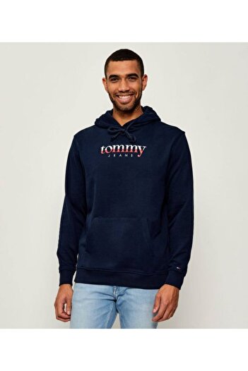 Tommy Hilfiger Чоловічий блакитний світшот з капюшоном та логотипом бренду DM0DM22113 C1G