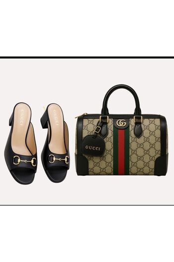 style iconic 🖤 Luxury Bag & Slides Set – Timeless Elegance