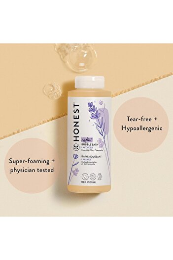 The Honest Company Truly Calming Lavender Bubble Bath Tear Free Kids Bubble Bath Naturally Derived I