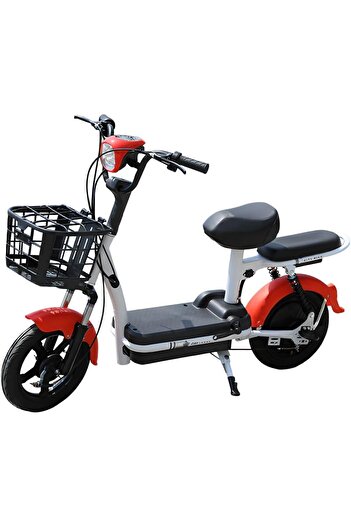 CHALLENGERS CFT E-135 48 Volts 500W 12 Amps Electric Bike, Red