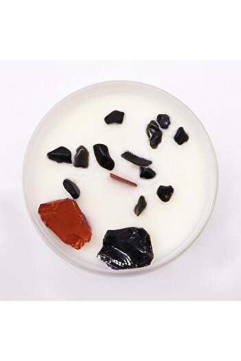 OEM Soy Wax Candle with Crystals | Chakra 1 Muladhara
