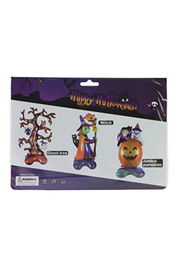 doneel Halloween Foil Balloon, Witch Balloon with Solid Base for Party Decoration Foil