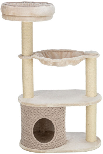 Trixie Cat Tree Alessia Set, 65x38x114 cm, Grey/Sand, 44473