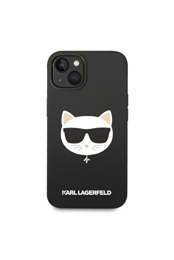 Karl Lagerfeld Case for IPhone 14 Plus, Silicone MagSafe - Black