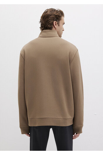 Mavi Zippered Brown Sweatshirt 0510377