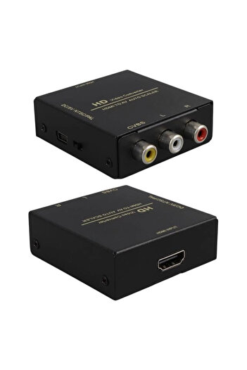 Powermaster Pm-33523 HDMI to Rca Av Ntsc/Pal Video Converter Converter Adapter Metal Case