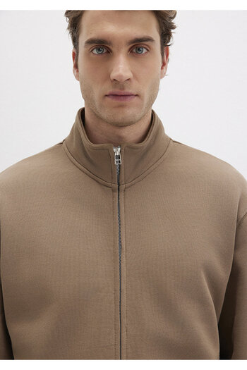 Mavi Zippered Brown Sweatshirt 0510377