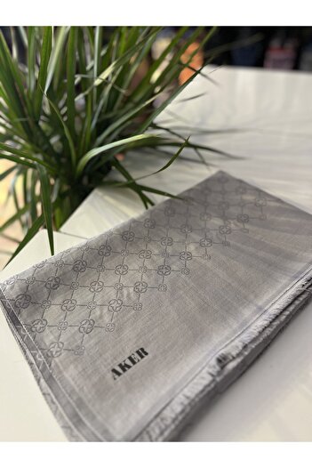 Neva Monogram Shawl Jacquard Shawl