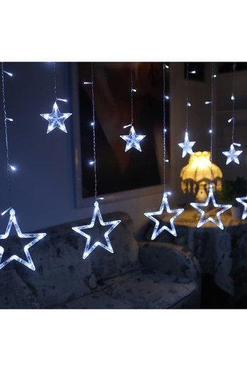 BellFyd Luminile Decorative în Formă de Stea, Instalatie Craciun, 138 LED-uri, Prelungibile, 3M x 1M