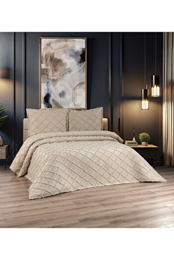 d'niss home touch of nature in your home Nordic Eva 3 Piece Double Bedspread