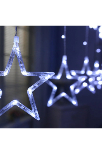 BellFyd Luminile Decorative în Formă de Stea, Instalatie Craciun, 138 LED-uri, Prelungibile, 3M x 1M