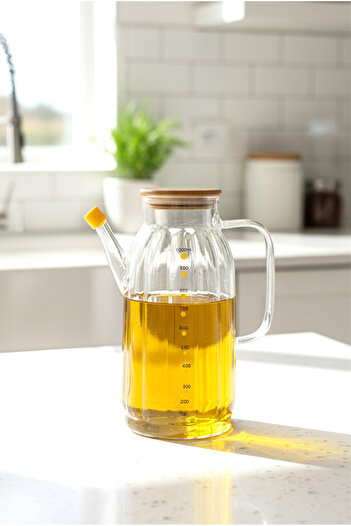 FH finehome Verona Bambu Kapaklı Yağlık 1000ml