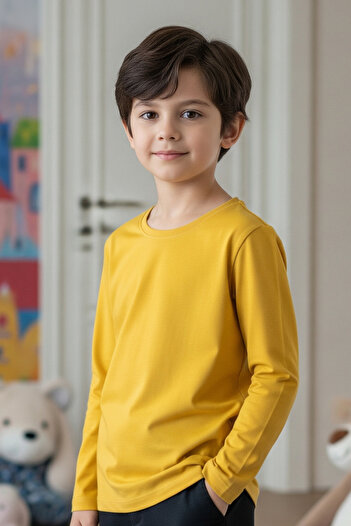 FYK KİDS Round Neck Girls/Boys 5-Piece Sweatshirt in Vibrant & Energetic Colors