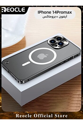 REOCLE Electroplated Case for iPhone 14 Pro Max Camera Lens Full Protection Wireless Soft TPU Phone Cover