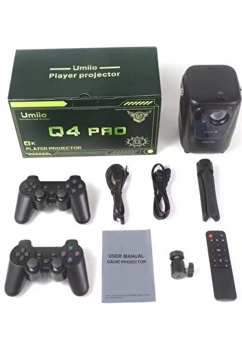 UMİİO Q4 Pro Player Projector 4K Resolution