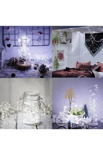 SERSIMO (DL) Decorative light installation with 300 LEDs, remote control, 30m, white lighting
