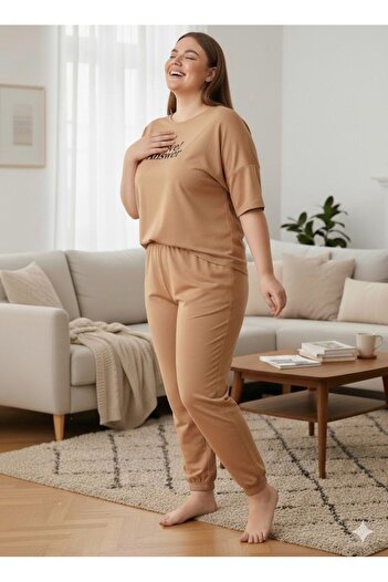 FAMESTEKSTİL Women's plus size tracksuit